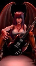 Scaricare immagine Demons, Girls, Fantasy, Guitars, Music sul telefono gratis.