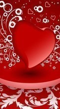 Scaricare immagine Valentine&#039;s day,Background,Love,Holidays,Hearts sul telefono gratis.