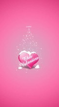 Scaricare immagine Backgrounds, Hearts, Snow, Love, Valentine&#039;s day sul telefono gratis.