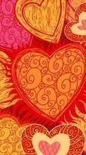 Scaricare immagine 1024x600 Humans, Hearts, Love, Valentine&#039;s day, Drawings sul telefono gratis.
