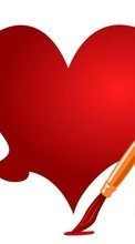Scaricare immagine 128x160 Holidays, Hearts, Love, Valentine&#039;s day, Drawings sul telefono gratis.