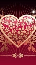 Scaricare immagine 128x160 Hearts, Love, Valentine&#039;s day, Drawings sul telefono gratis.