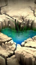Scaricare immagine 480x800 Water, Hearts, Love, Valentine&#039;s day, Drawings sul telefono gratis.