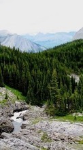 Scaricare immagine Trees, Mountains, Landscape sul telefono gratis.