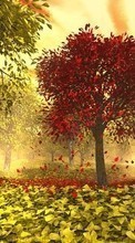 Scaricare immagine 240x320 Landscape, Trees, Autumn, Leaves sul telefono gratis.