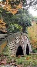 Scaricare immagine Landscape, Bridges, Trees, Autumn sul telefono gratis.