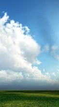 Scaricare immagine 240x320 Landscape, Trees, Sky, Clouds sul telefono gratis.