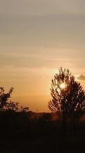 Scaricare immagine Landscape, Trees, Sunset, Sky, Sun sul telefono gratis.