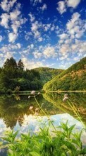 Scaricare immagine 1024x600 Landscape, Water, Trees, Sky sul telefono gratis.