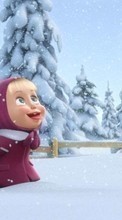 Scaricare immagine 1080x1920 Cartoon, Winter, Children, Snow sul telefono gratis.