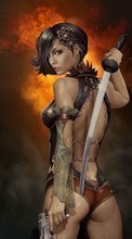 Scaricare immagine Girls, Fantasy, People, Swords, Weapon sul telefono gratis.