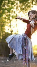 Scaricare immagine Girls, Lindsey Stirling, People, Music sul telefono gratis.