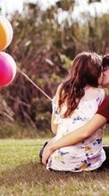 Scaricare immagine Girls, Love, People, Men, Kisses sul telefono gratis.