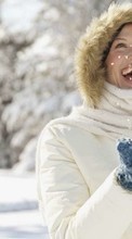 Scaricare immagine Girls, People, Snow, Winter sul telefono gratis.