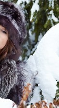 Scaricare immagine Girls, People, Snow, Winter sul telefono gratis.