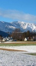 Scaricare immagine Houses,Mountains,Landscape sul telefono gratis.