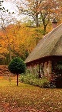 Scaricare immagine Houses,Autumn,Landscape sul telefono gratis.