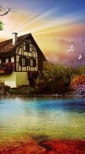 Scaricare immagine Houses,Landscape sul telefono gratis.