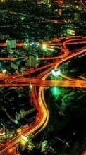 Scaricare immagine 1080x1920 Landscape, Cities, Roads, Night sul telefono gratis.