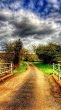 Scaricare immagine Roads, Sky, Clouds, Autumn, Landscape sul telefono gratis.