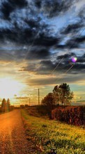 Scaricare immagine Roads,Landscape,Sunset sul telefono gratis.