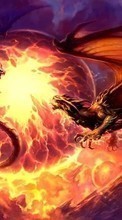 Scaricare immagine Dragons, Fantasy, Fire sul telefono gratis.