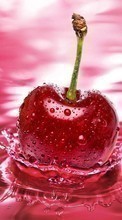 Water, Sweet cherry, Food, Cherry, Drops, Berries