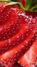 Scaricare immagine Food, Background, Fruits, Strawberry sul telefono gratis.