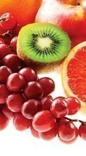 Scaricare immagine Food,Fruits,Kiwi,Grapes sul telefono gratis.