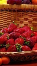 Scaricare immagine Food, Fruits, Strawberry, Grapes sul telefono gratis.