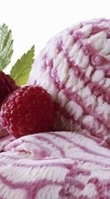 Scaricare immagine Food, Berries, Raspberry, Ice cream sul telefono gratis.