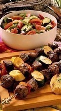 Scaricare immagine Food, Meat, Vegetables sul telefono gratis.