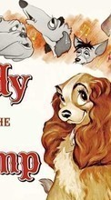 Scaricare immagine Lady and the Tramp, Cartoon, Dogs sul telefono gratis.