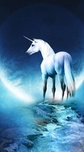 Scaricare immagine Animals, Fantasy, Unicorns sul telefono gratis.