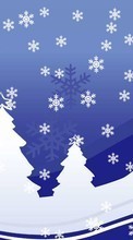 Scaricare immagine Fir-trees, Background, New Year, Pictures, Christmas, Xmas, Winter sul telefono gratis.