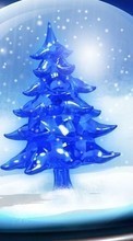Scaricare immagine Fir-trees, Background, Snow, Winter sul telefono gratis.