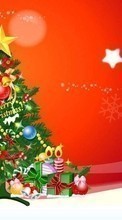 Scaricare immagine 240x320 Holidays, New Year, Fir-trees, Christmas, Xmas, Drawings sul telefono gratis.