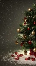 Scaricare immagine Fir-trees, New Year, Holidays, Christmas, Xmas sul telefono gratis.