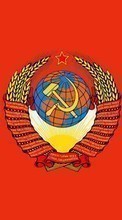 Scaricare immagine Coats of arms, Background, SSSR sul telefono gratis.