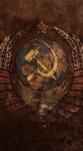 Scaricare immagine Coats of arms,Background,SSSR sul telefono gratis.