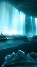 Scaricare immagine Water, Fantasy, Ships, ice sul telefono gratis.