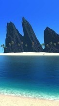 Scaricare immagine Fantasy, Sea, Landscape, Beach sul telefono gratis.
