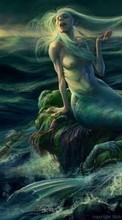 Scaricare immagine 540x960 Fantasy, Sea, Mermaids, Drawings sul telefono gratis.