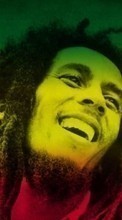 Scaricare immagine Flags, Background, People, Men, Music, Bob Marley sul telefono gratis.