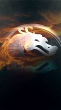 Scaricare immagine Background, Games, Logos, Mortal Kombat sul telefono gratis.