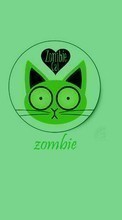 Scaricare immagine Background, Cats, Funny, Zombies sul telefono gratis.
