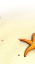 Scaricare immagine Background, Starfish, Sand, Beach, Funny sul telefono gratis.