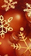 Scaricare immagine Background, New Year, Holidays, Christmas, Xmas, Snowflakes sul telefono gratis.