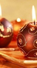 Scaricare immagine Background, New Year, Holidays, Christmas, Xmas, Candles sul telefono gratis.