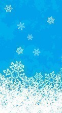 Scaricare immagine Background, New Year, Christmas, Xmas, Snowflakes, Winter sul telefono gratis.